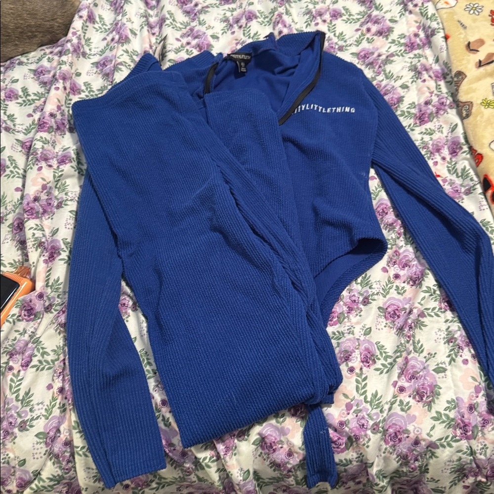 PrettyLittleThing Vibrant Blue Knit Cardigan